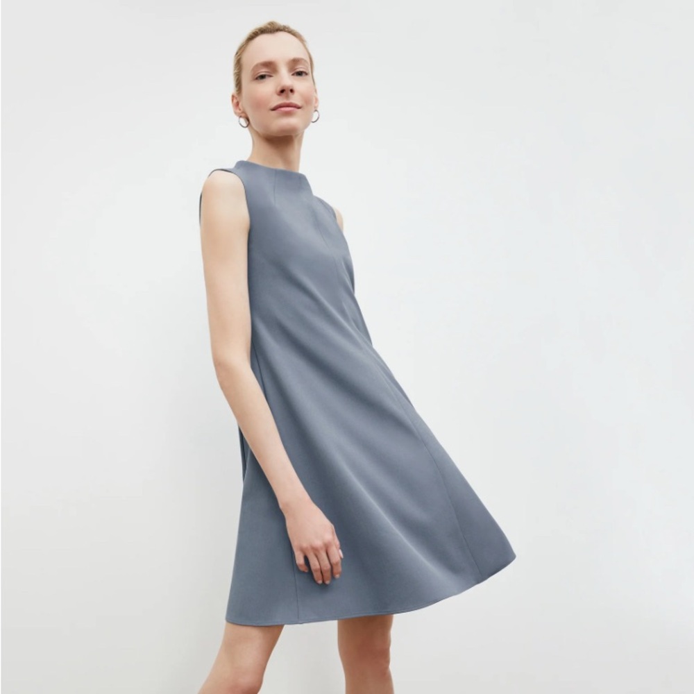 NWT MM Lafleur Malala Dress- Steel Blue